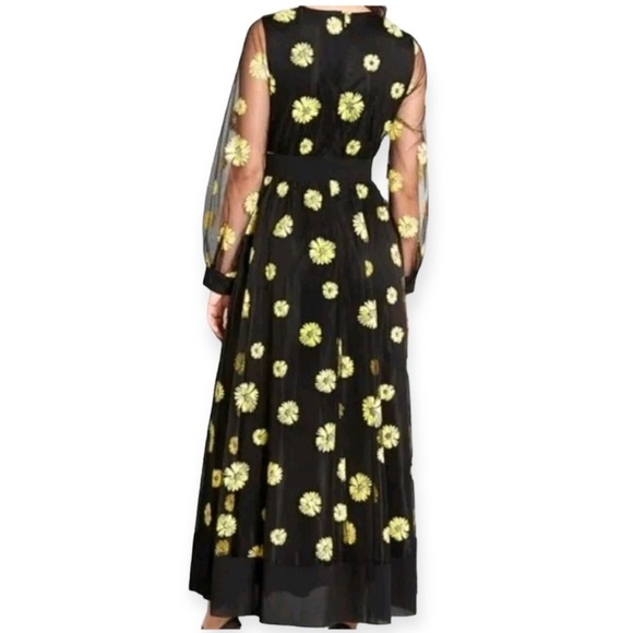 Modcloth Black and Yellow Floral Maxi Dress - Picture 2 of 4